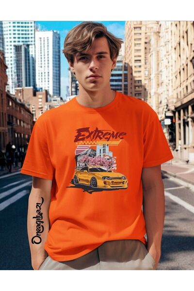 oneagılyazı Extreme Printed Men's Oversize T-Shirt