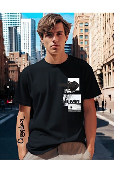 oneagılyazı Printed Men's Oversize T-Shirt