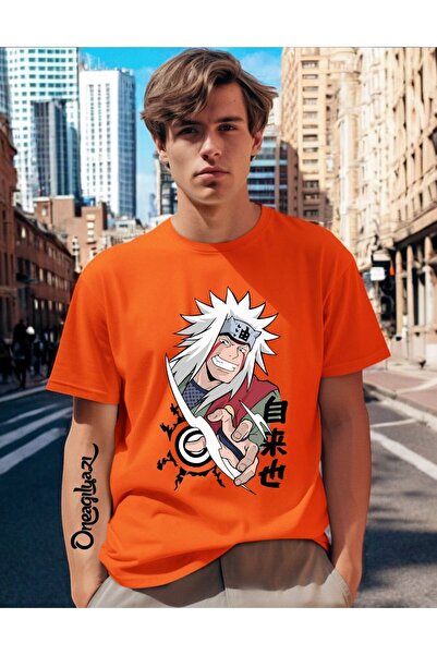 H&GHAMLEGİYİM Anime Printed Men's Oversize T-Shirt