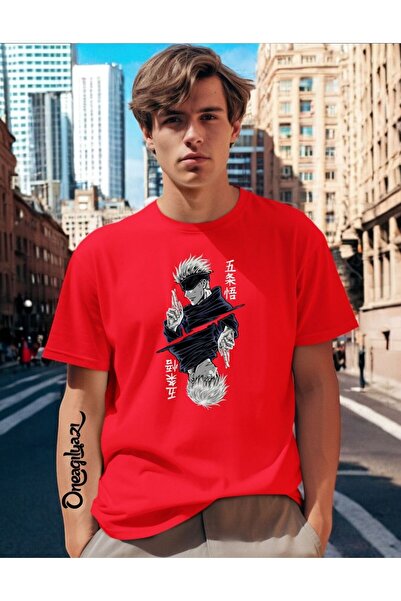 H&GHAMLEGİYİM Anime Printed Men's Oversize T-Shirt