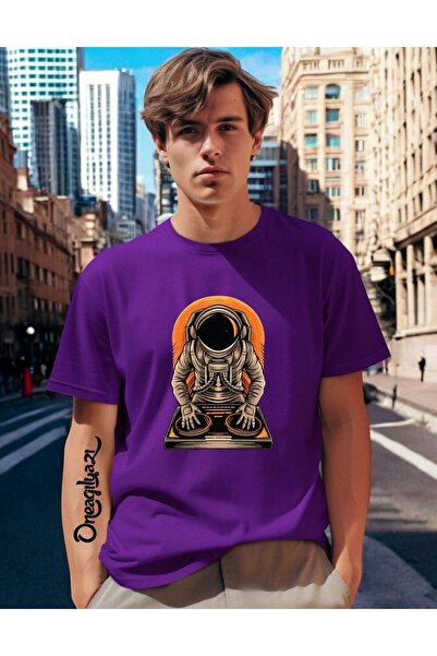 oneagılyazı Astronaut Štampano Muškarac Oversize kroj T-shirt