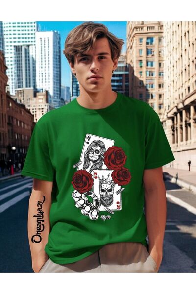 H&GHAMLEGİYİM Ανδρικό μπλουζάκι Alley με τύπωμα oversized