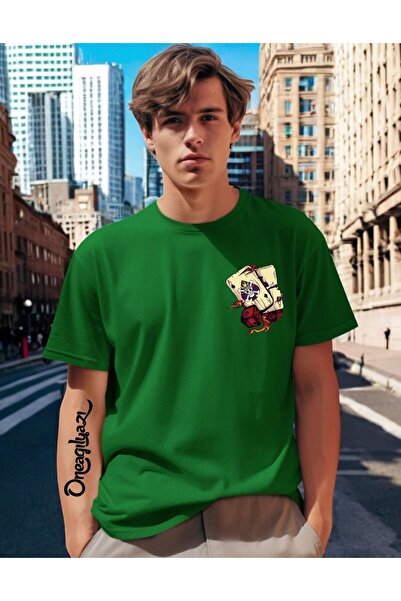 oneagılyazı Истанбул Печатна мъжка тениска с голям размер