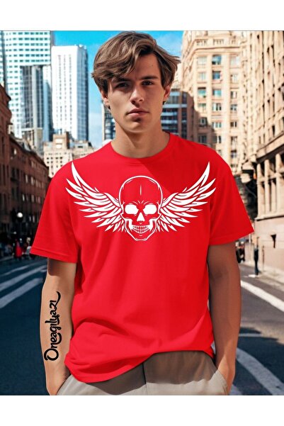 H&GHAMLEGİYİM Krilate lobanje Štampano Muško Oversize kroj T-shirt
