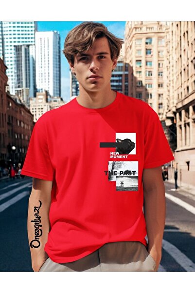 oneagılyazı Печатно мъжко тениска с голям размер