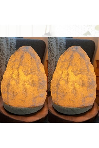 tuzdiyarim 2 adet beyaz himalaya tuz lambası