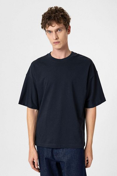Antioch Navy Blue Crop Fit Men's T-Shirt