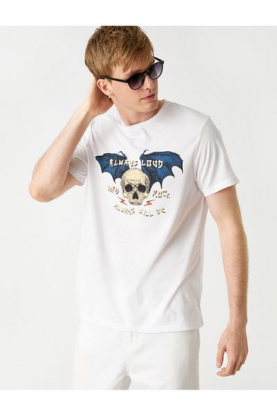 Koton T-Shirt mit Totenkopf-Print