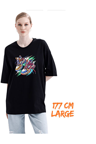 pxm Digital Printed 100% Cotton Unisex Regular T-Shirt - Shoe Design (Pxm)