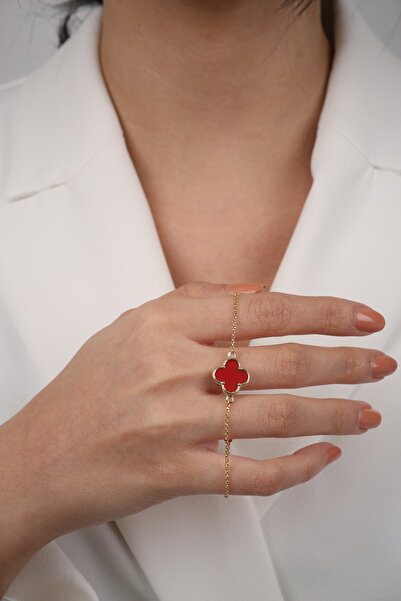 DİAMİNE PIRLANTA 14 Ayar Altın Büyük Yonca Bileklik