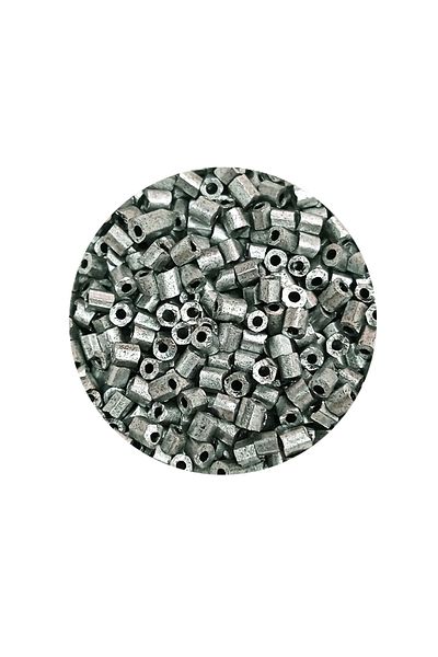 STUMBANNG Cut Glass Beads 2mm - 20 Grams - Matte Silver -Bnc333