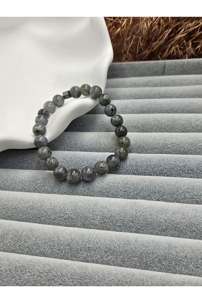 AURA Natural Stone Men's Bracelet,Labrodorit Stone
