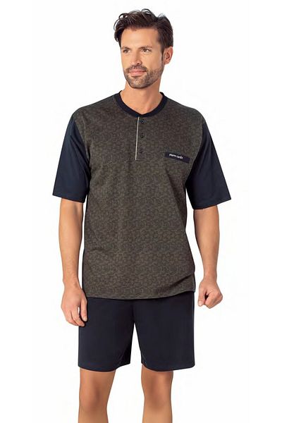Pierre Cardin Set de pijamale din 3 piese din jacquard pentru bărbați L1.PC.004.12.26