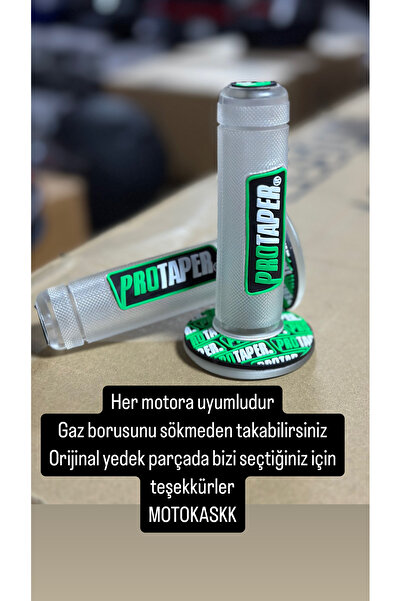 RS2 PROTAPER ŞEFFAF-YEŞİL MOTOSİKLET ELCİK (GİDON EL TUTAMAÇLARI) HER MOTORA UYUMLU UNİVERSAL  MODİFİYE