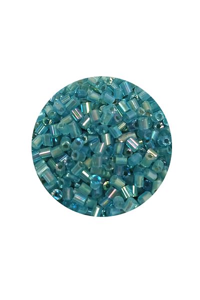 STUMBANNG Cut Glass Beads 2mm - 20 Grams - Transparent Pine Green -Bnc332