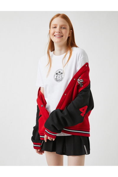 Koton Tricou imprimat cu mânecă scurtă din bumbac