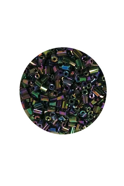 onixe 20 Grams Shiny Variegated Cut Glass Beads 2mm - Bnc304