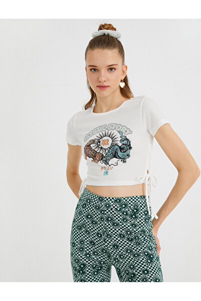 Koton Κοντομάνικο εμπριμέ μπλουζάκι