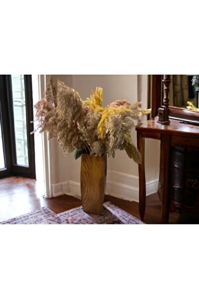 Can Marangozluk Ahşap Zarafet Mücevheri El Işi Ahşap Yer Vazosu – Doğal, Şık ...