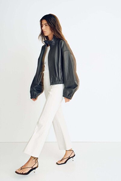 H&M Flared crease-leg trousers