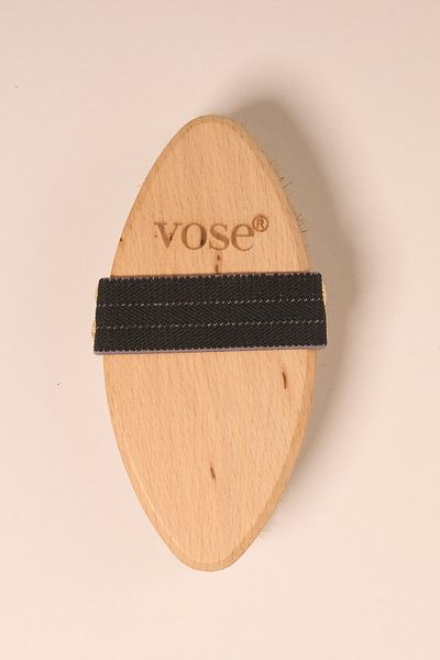Vose Set of 3 Natural Horsehair Cellulite Brush (Black Rose) + Face Brush + Nail Brush