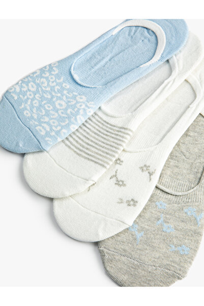 Koton Снікер-шкарпетки, 4 пари, з вишивкою