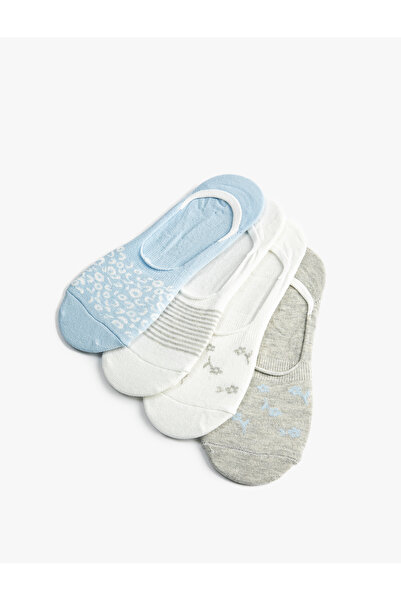 Koton Снікер-шкарпетки, 4 пари, з вишивкою