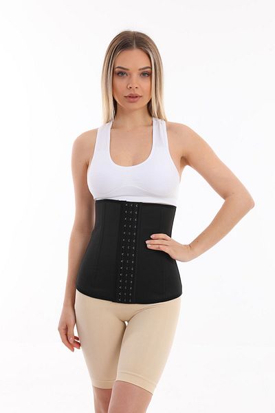 EMBA KORSE Latex Corset Steel Underwire Waist Supporting Firming Latex Postpartum Maternity Corset