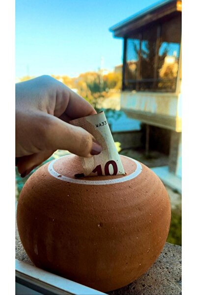 AdenArt حصالة على شكل مكعب أرضي مقاس صغير 22 سم (يفتح عن طريق الكسر)