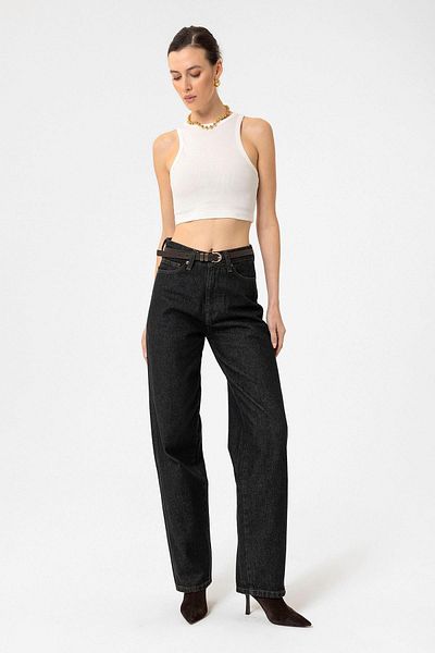 Antioch Black Women's High Waist Jeans