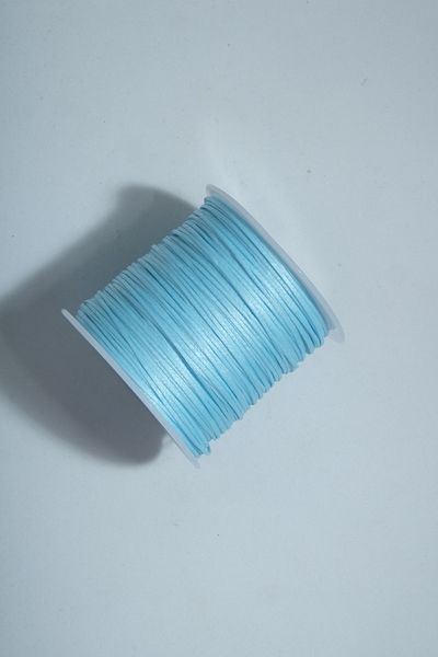Eskişehir hobi sanat PEARL BLUE COLOR 1.0 mm 50 Meters Waxed thread Saddler Leather sewing thread necklace jewelry design thread bracelet thread