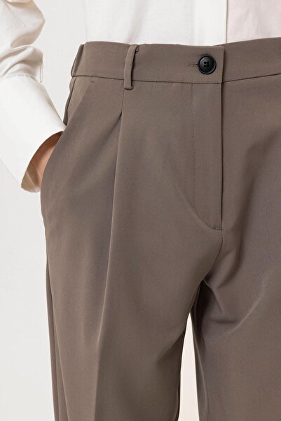 Antioch Mink Women's High Waist Straight Fit Short Pants