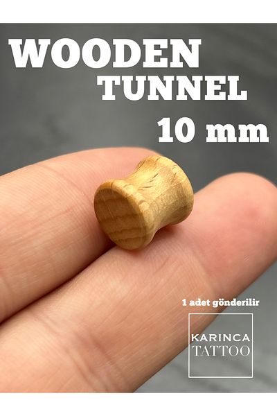 Karınca Piercing Wooden 10 mm Tunnel Piercing Ear Tunnel Plug Gauge