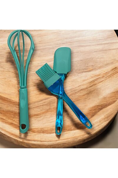 BARENDA 3 Lü Çırpıcı Spatula Fırça yumurta Seti Sağlam Kaliteli hamur harç sos Çırpıcı Krep spatulası