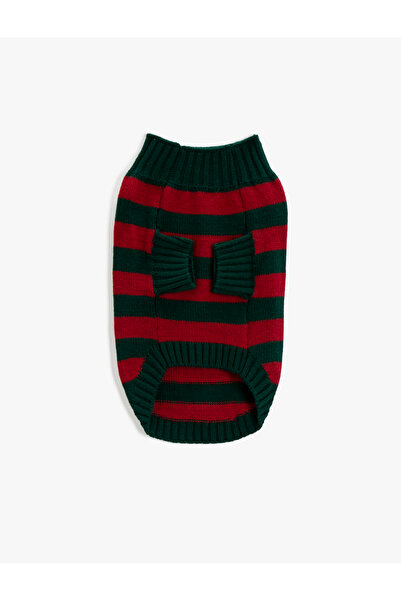 Koton Çizgili Köpek Triko Kazak