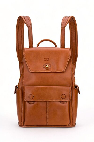 GÖN Hand Made Taba Kadın Sırt Çantası Sırta