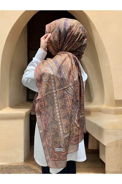 Baştacı غطاء رأس ناعم ETHNIC 0222 شال نحاسي