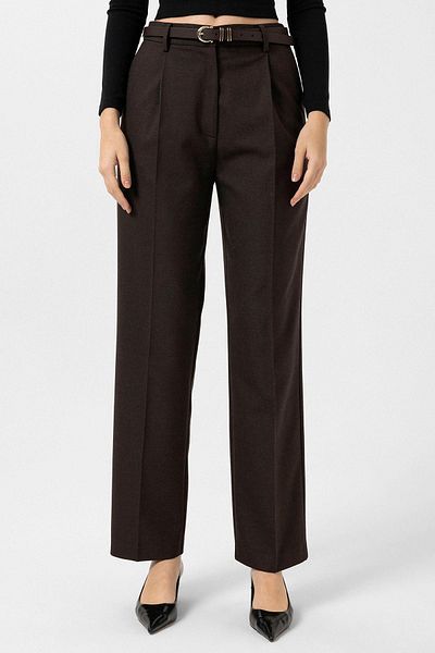 Antioch Coffee Women's High Waist Pleated Pants