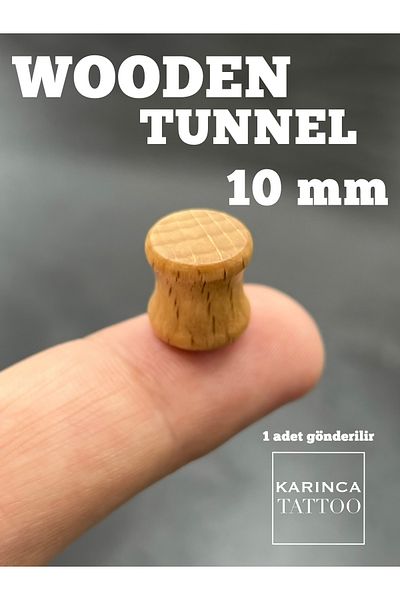 Karınca Piercing Wooden 10 mm Tunnel Piercing Ear Tunnel Plug Gauge
