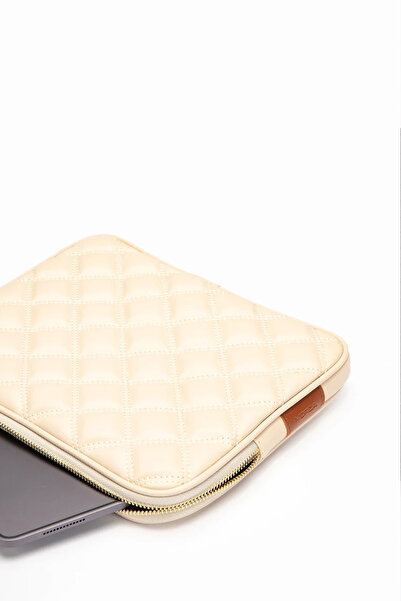 MORCA Unisex - iPad Air- iPad Pro & Huaweii Matepad & Galaxy & Compatible Tablet Case 11" Inch - Quilted Beige