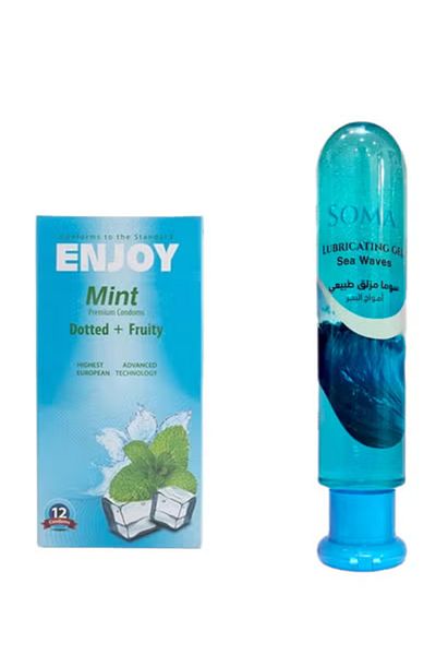 Soma Intimate Lubricant with Condoms 12 Pieces Sea Waves