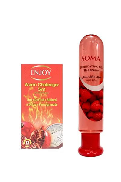 Soma Intimate lubricant with dotted condom
