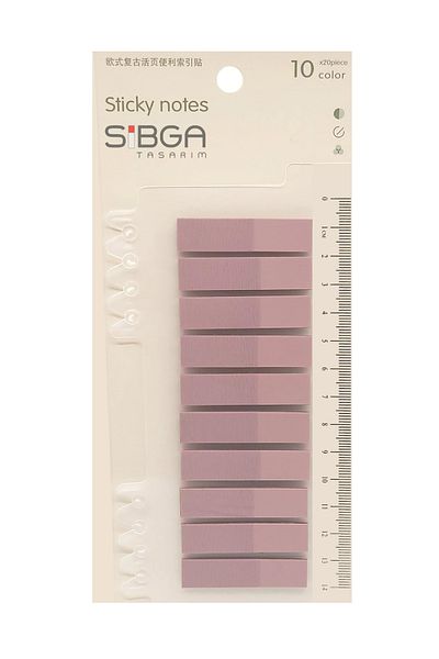sibga tasarım Colorful Transparent Dusty Rose Postit - Bookmark Sticker Note Paper