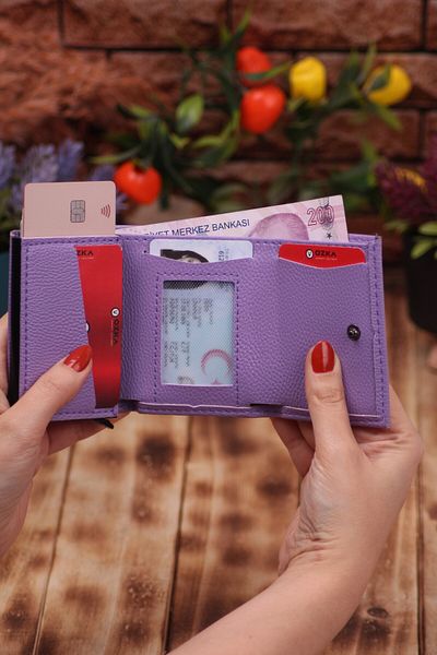 Ozka Leather Collection Dear Pack - Long Wallet with Phone Compartment, Card Holder Wallet with Automatic Mechanism
