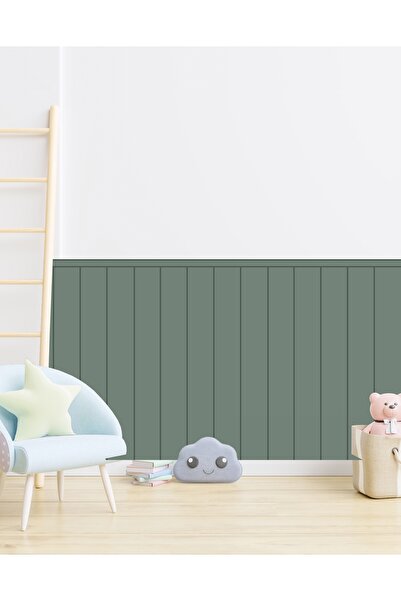 RENKLİ HOBBY Dekoratif İnce Çizgili Duvar Panel Folyosu -  Kendinden Yapışkanlı - Duvar Panel Sticker