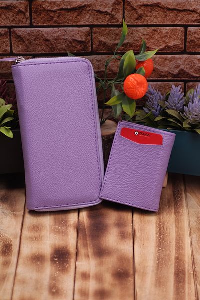 Ozka Leather Collection Dear Pack - Long Wallet with Phone Compartment, Card Holder Wallet with Automatic Mechanism