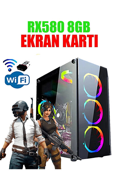 Dmc N261 (pubg,gta 5 ) I7 6700,16GB DRR4 RAM,512GB SSD,8GB RX580 Masaüstü Oyuncu Bilgisayarı