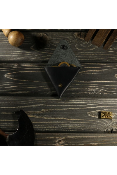 griffon leathers goods craft محفظة عملات معدنية مصنوعة يدويًا من الجلد الطبيعي