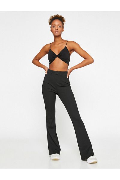 Koton Spanish Leg Trousers High Waist