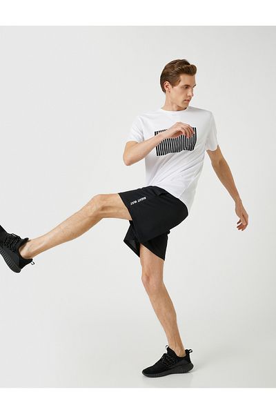 Koton Schwarze Shorts und Bermudas für Herren 3SAM40042NK